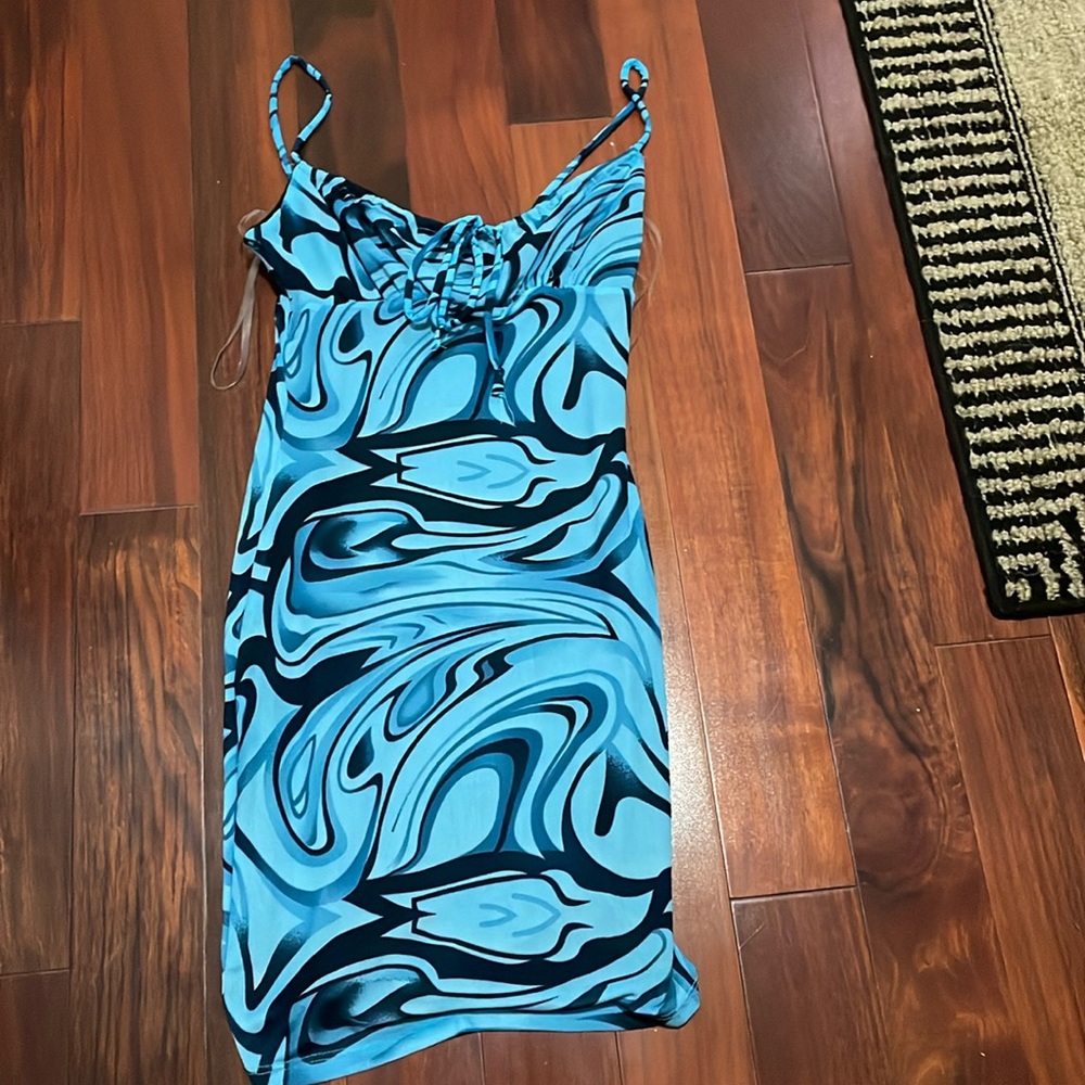 Blue Mini Dress